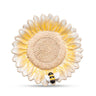Flower & Bee Candle/Wine Base-3Asst-5"D