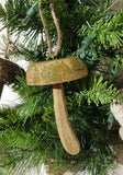 Wooden Mushroom Ornament