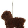 Furry Poodle Dog Ornament