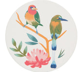 Tropical Bird coasters set of 4