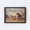 Two Horses Vintage Style Wall Art