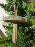 Wooden Mushroom Ornament