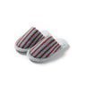 Striped Color Block Plush Slippers
