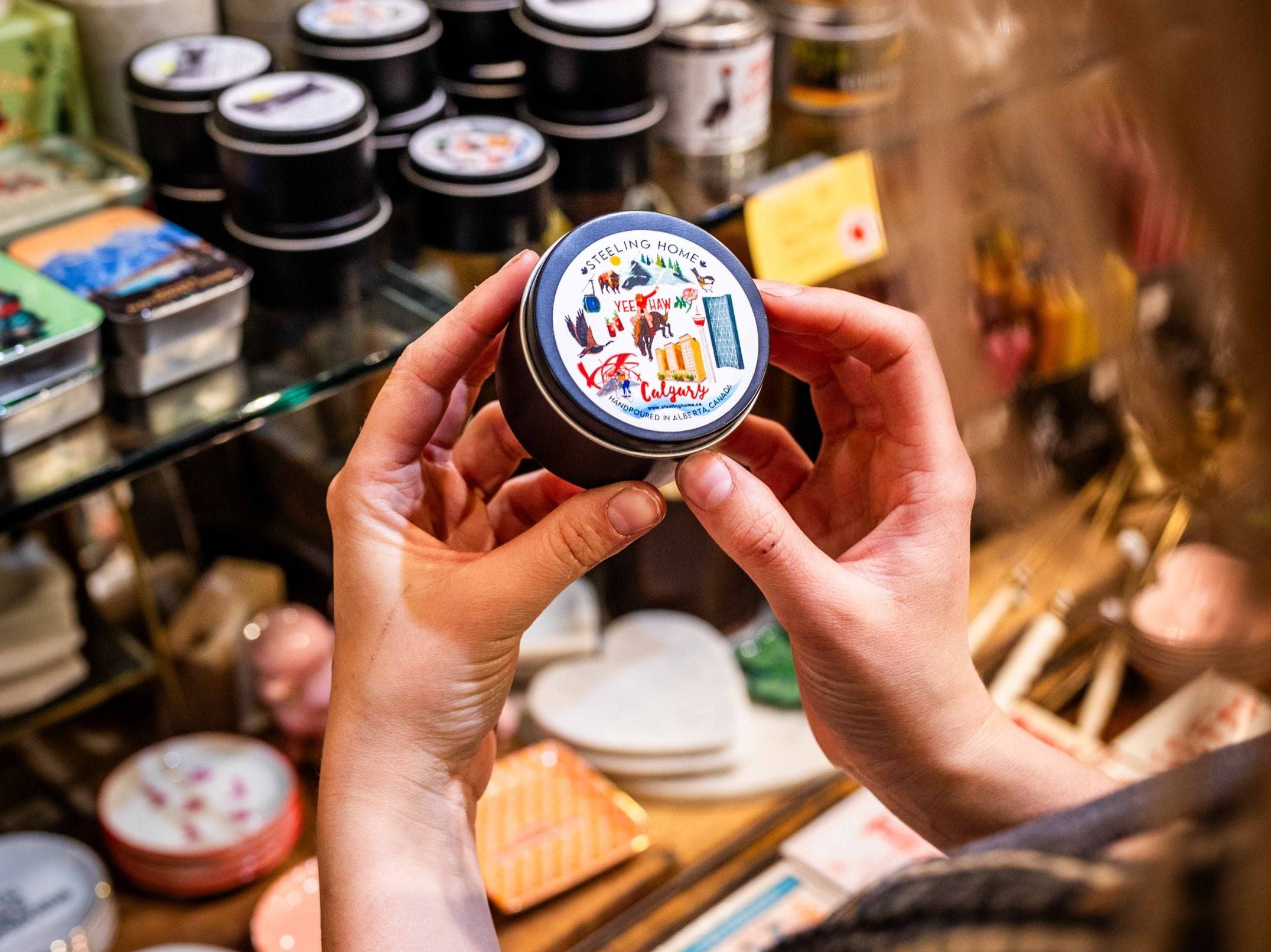 Calgary iconic landmarks candle