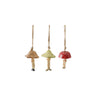 Hand-Painted Hanging Stoneware Mushroom Person Bell