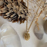 "Fesen" Pinecone Charm Necklace