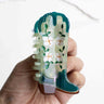 Floral Western Boot Magnolia Blossoms Claw Clip