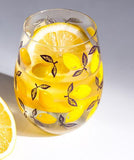 Sorrento Lemons Stemless Wine Glass