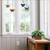Yellow Stained Glass Butterfly
