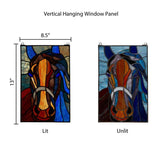 Horse Stained Glass Window Panel