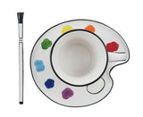 Artist Palette Mug & Saucer Set