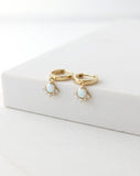 Juno Gold & Opal Hoop Earrings