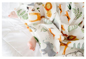 Bamboo Swaddling Blanket - Safari Jungle