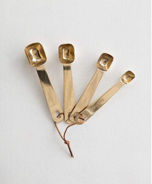 Squared Gold Measuring Spoons