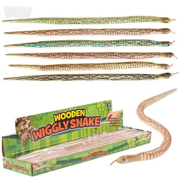 Wooden Wiggle Snake Toy