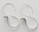 Sterling Silver Cobra Earrings