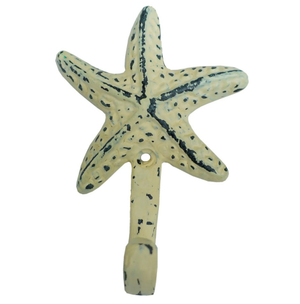 Distressed Off White Starfish Hook
