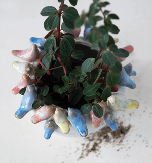 Birds on Stone Planter