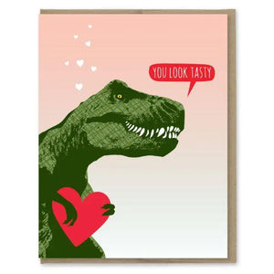 You Look Tasty T-Rex Card
