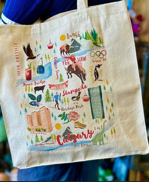 Calgary Icons Tote Bag