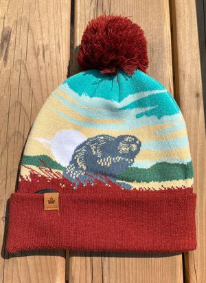 Canada Beaver Enjoying Sunset Hat