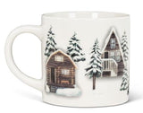 Winter Cabin Scene Mug