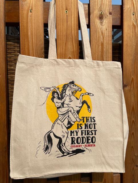 Not My First Rodeo Tote Bags