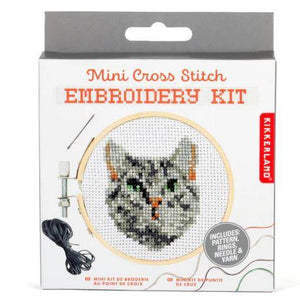 Tabby Cat DIY Embroidery Kit