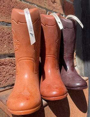 Cowboy Boot Candle