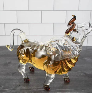 Charging Bull Decanter