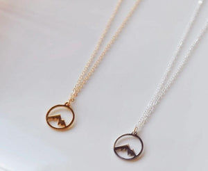Mountain Necklace in Gold