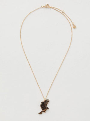 Blackbird Enamel Necklace