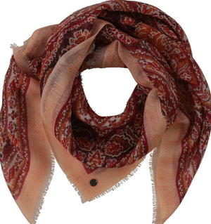 Sepia Rose Tapestry Neck Scarf