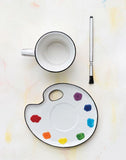 Artist Palette Mug & Saucer Set