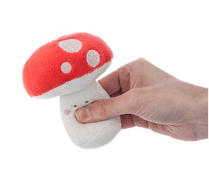 Stuffed Mushroom Rattle with Squeaker