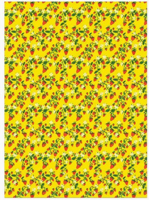 Strawberry Patch Wrapping Paper 3 sheets