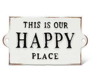 Our Happy Place Plaque