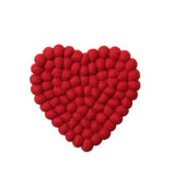 Red Heart Pompom Coaster