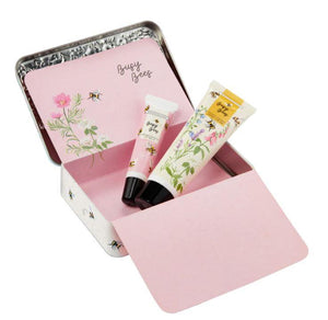 Busy Bees Hand Cream and Lip Set in Tin