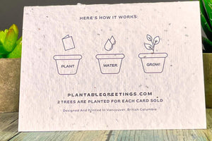 Wow, Thank You Plantable Greeting Card