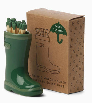 Wellington Boot Match holder with 25 Matches