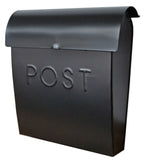 Black Post Mailbox