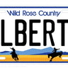 Alberta License Plate Wall Decor