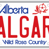 Calgary License Plate Magnet
