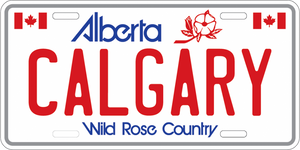 Calgary License Plate Magnet