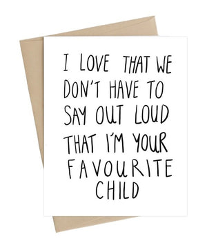 Favorite Child Card