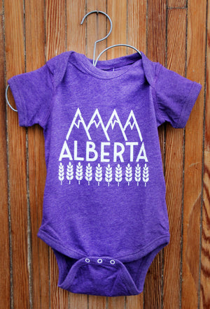 Alberta Baby Onesie - Purple
