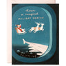 Plane Window Santa Card