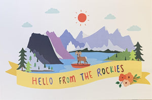 Hello From The Rockies Postcard