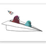 Birds in a Plane Card